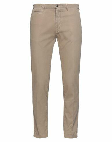 40weft Man Pants Beige Cotton, Elastane Cover