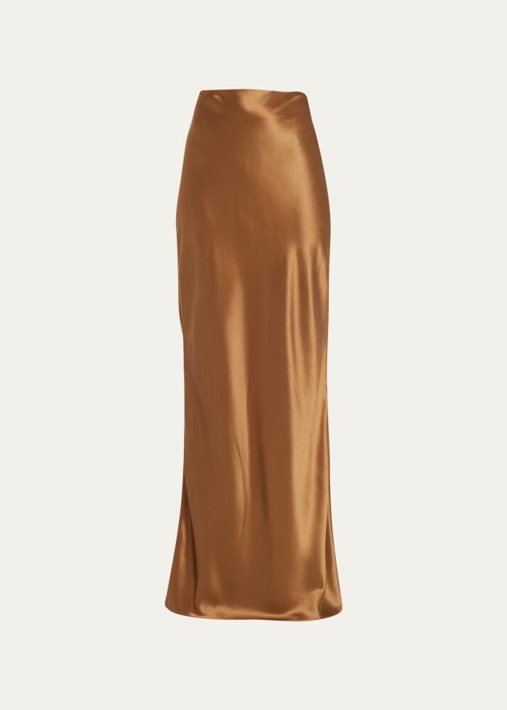 Saint Laurent Silk Maxi Skirt Cover