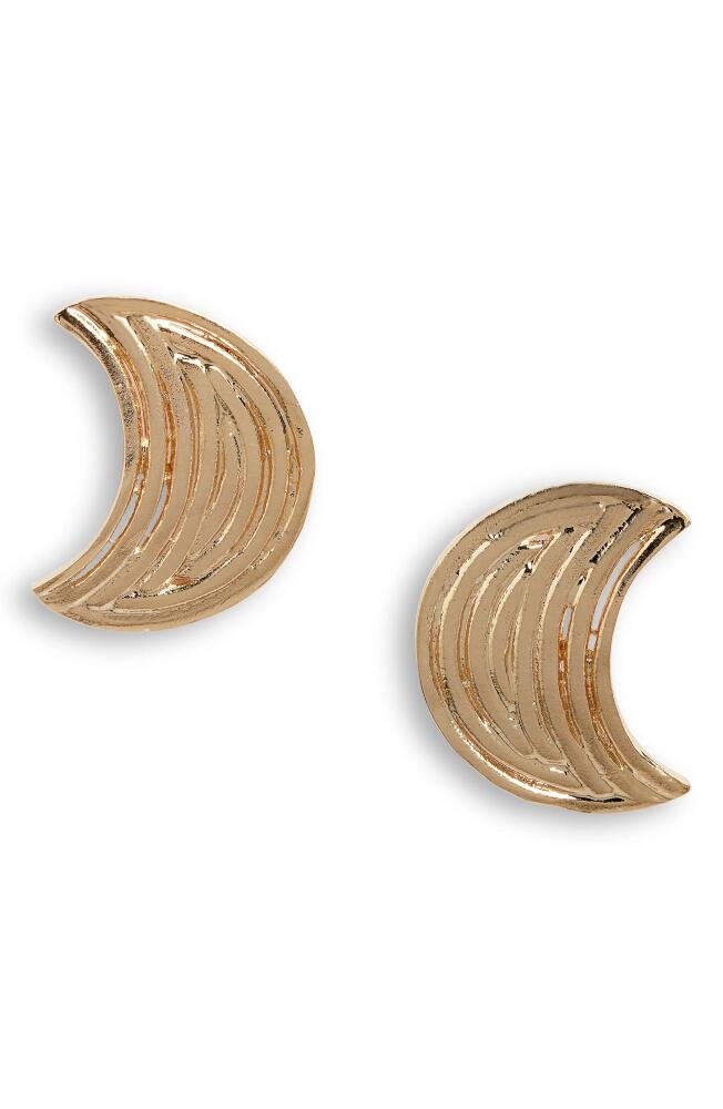 Gas Bijoux Luna Wave Stud Earrings in Gold Cover