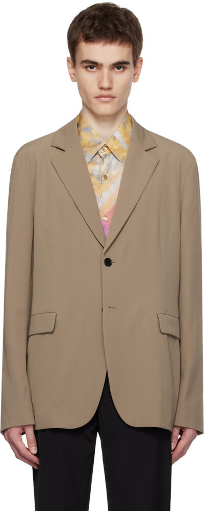 Acne Studios Taupe Double-Breasted Blazer Cover