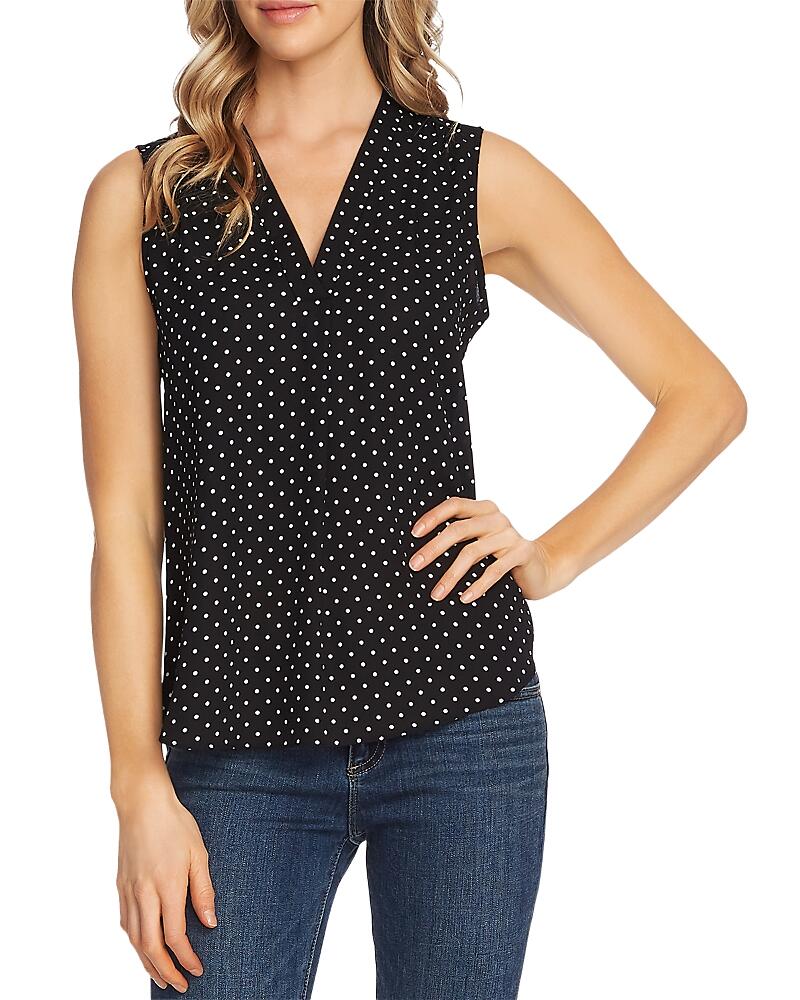 Vince Camuto Shirred High/Low Tank Cover