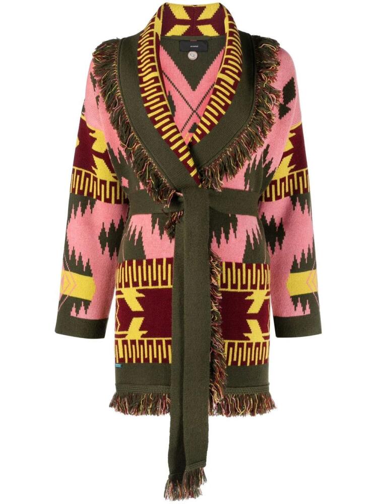 Alanui Icon fringed cashmere cardigan - Multicolour Cover