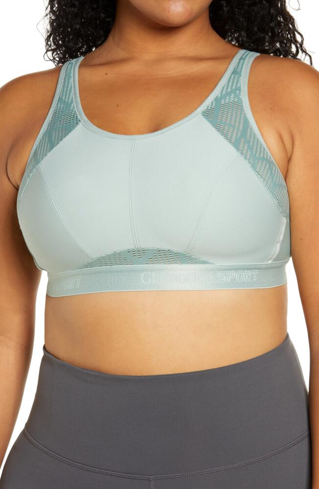 Glamorise No-Sweat Full Figure Mesh Sports Bra in Jade Cover