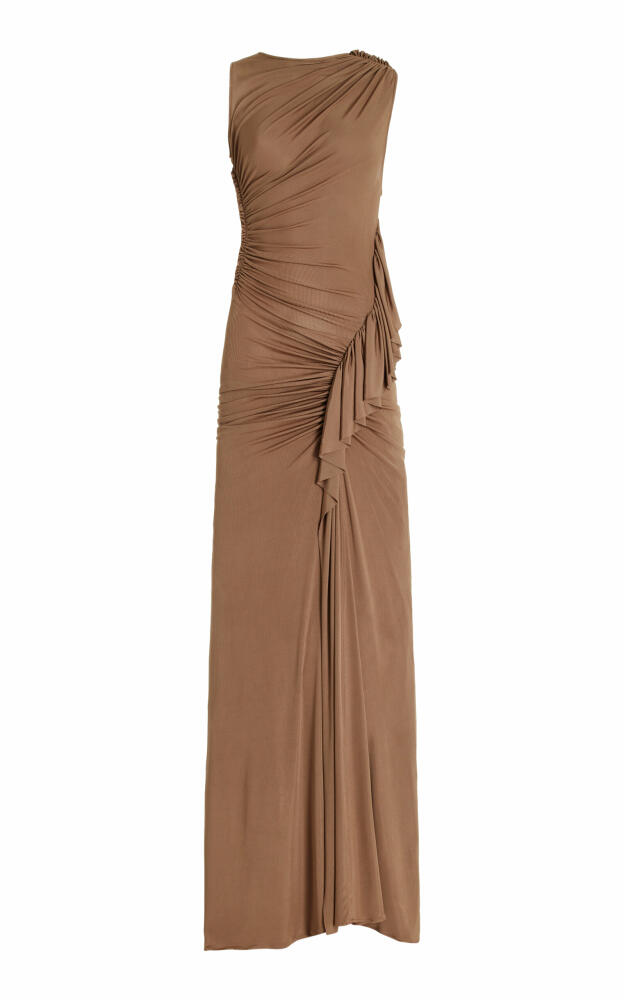 Atlein - Ruched Gown - Brown Cover