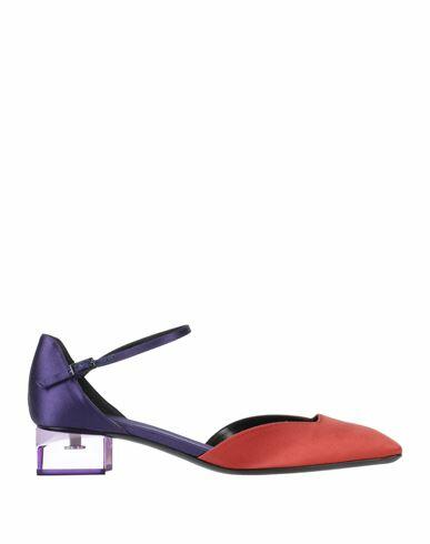 Giorgio Armani Woman Pumps Brick red Textile fibers Cover