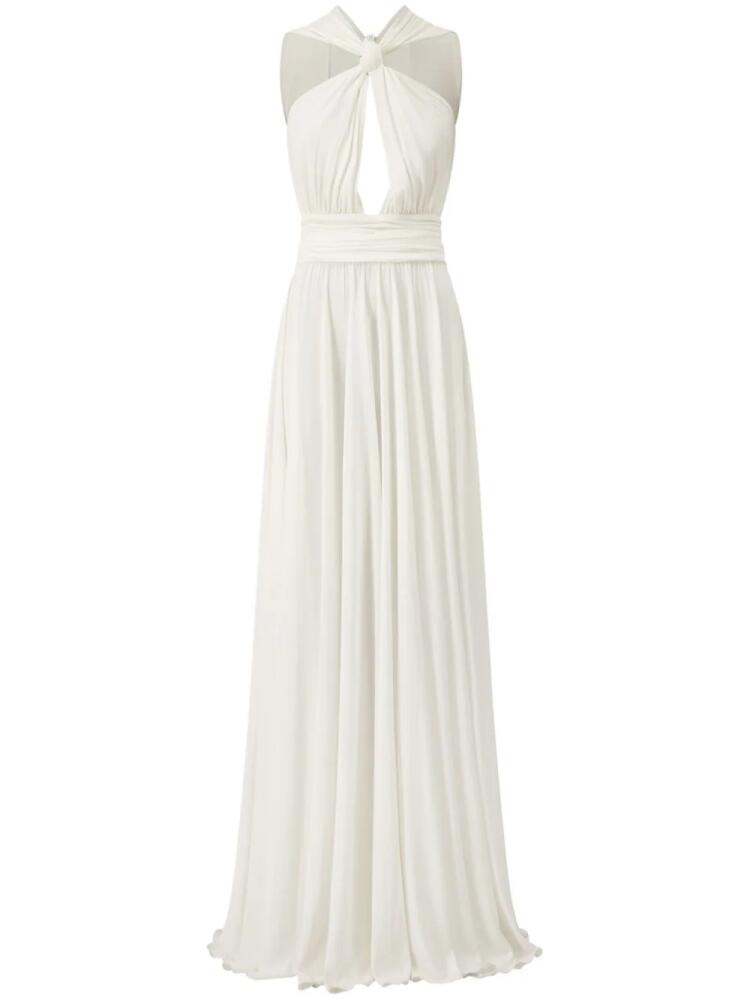 Giambattista Valli Laced knot-detail maxi dress - White Cover