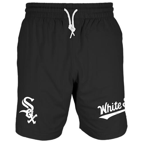 New Era White Sox 7" Fitted OTC Shorts - Mens Black/Black Cover