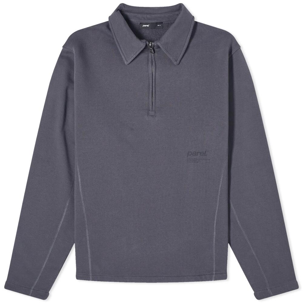 Parel Studios Men's Cura Quarter Zip Sweat in Graphite Cover