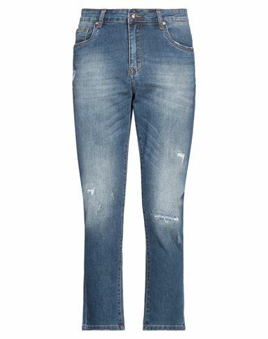 Take-two Man Jeans Blue Cotton, Polyester, Elastane Cover