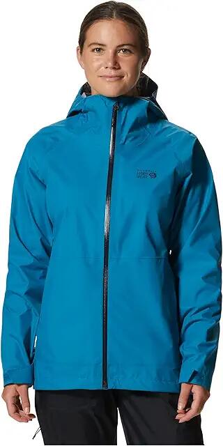 Mountain Hardwear Threshold Jacket (Vinson Blue) Women's Clothing Cover