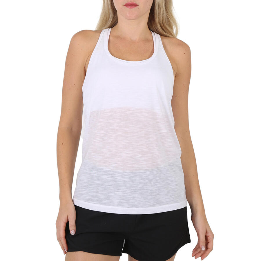 Lorna Jane Ladies White Slouchy Gym Tank Cover