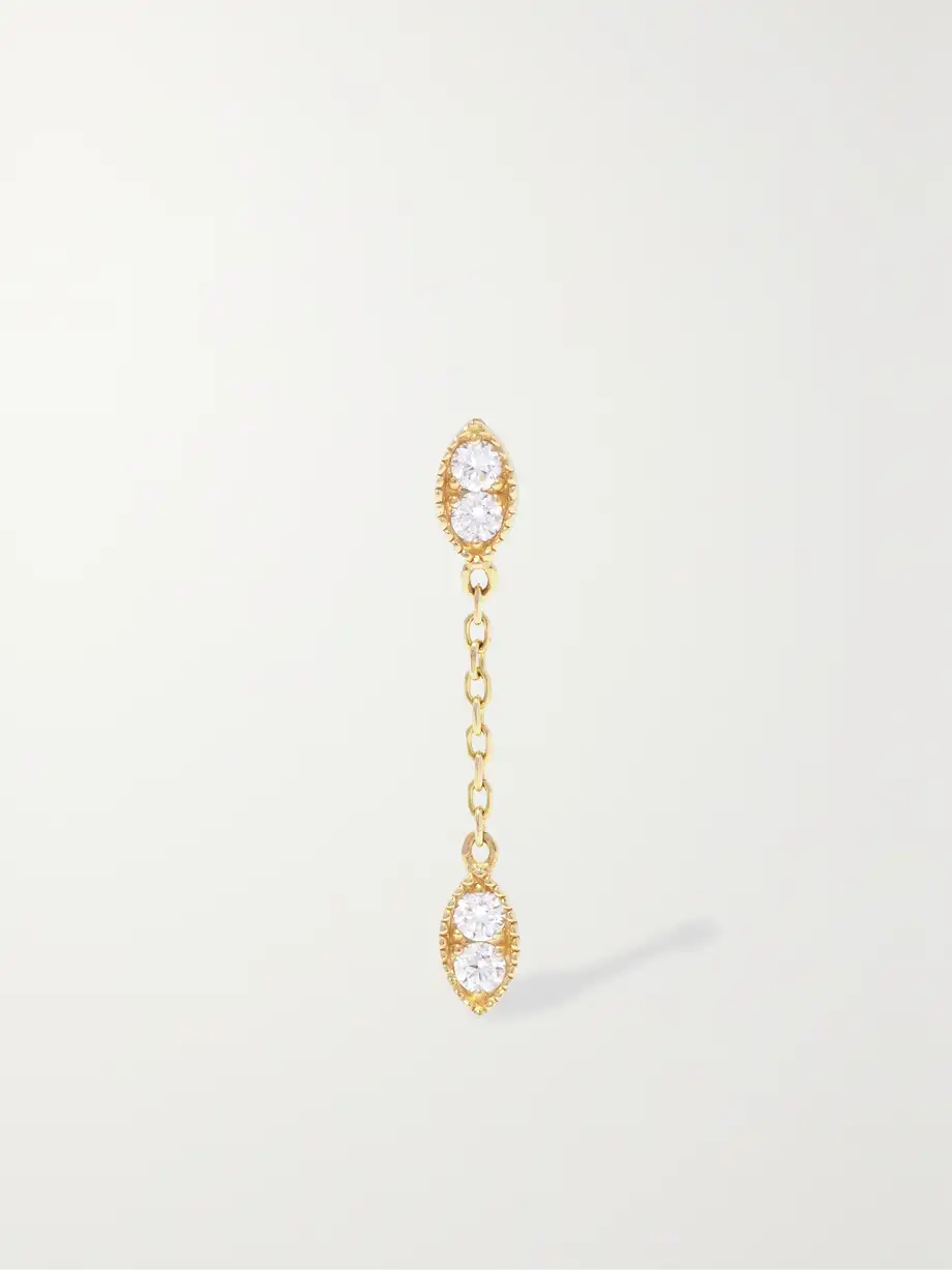 Kimaï - Ora 18-karat Recycled Gold Laboratory-grown Diamond Single Earring - One size Cover