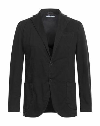 Mr Massimo Rebecchi Man Blazer Black Cotton, Elastane Cover