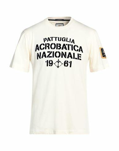 Aeronautica Militare Man T-shirt Ivory Cotton Cover