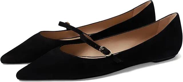 Stuart Weitzman Emilia Mary Jane Flat (Black) Women's Flat Shoes Cover