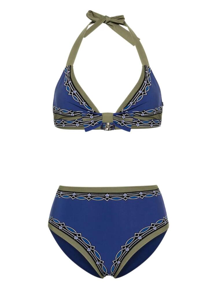 ETRO geometric-print bikini - Blue Cover