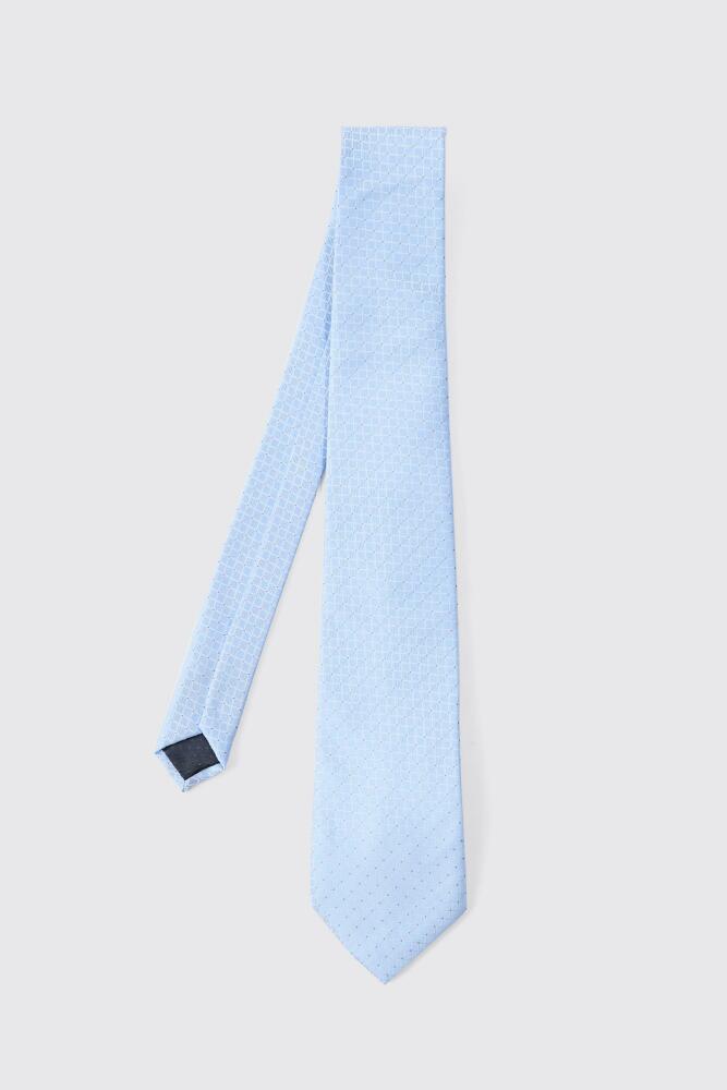 boohoo Mens Slim Satin Tie In Light Blue Cover