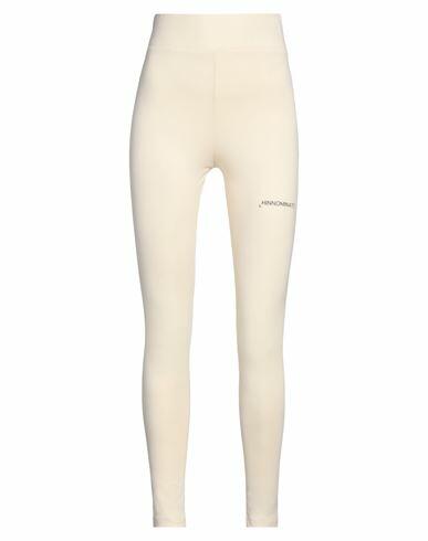 Hinnominate Woman Leggings Cream Cotton, Elastane Cover