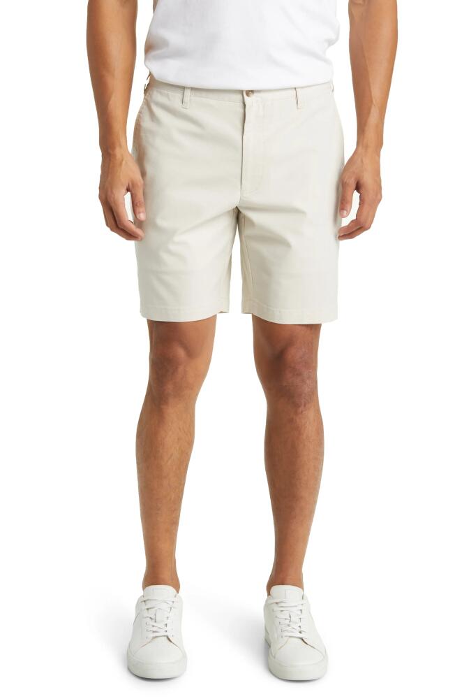 Peter Millar Crown Comfort Stretch Cotton Blend Shorts in Stone Cover