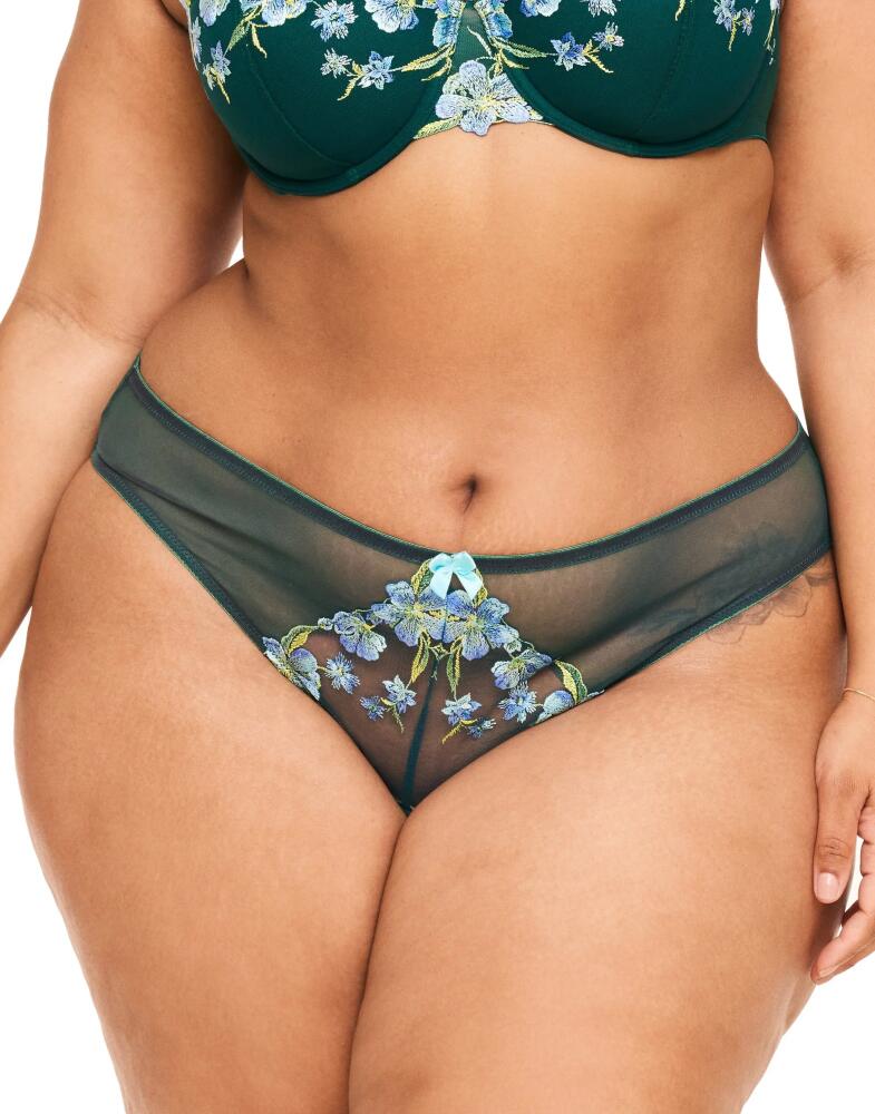 Adore Me Daphne Bikini Panties in Floral Green Cover