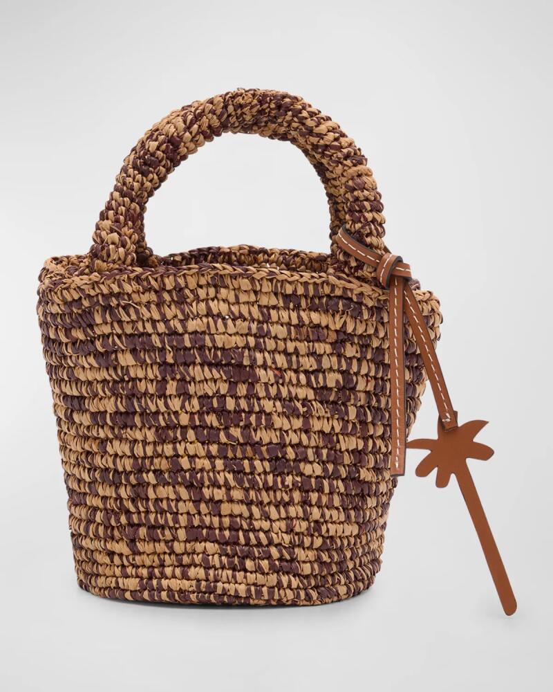 Manebi Mini Summer Raffia Top-Handle Bag Cover