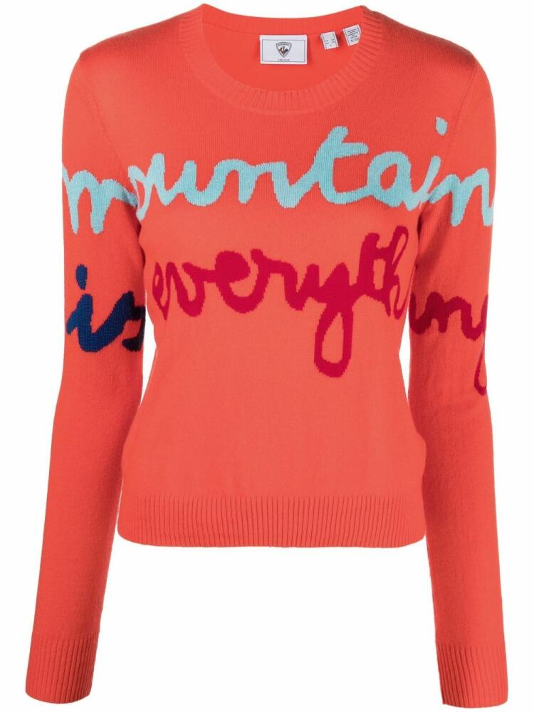 Rossignol Every round-neck knitted jumper - Orange Cover