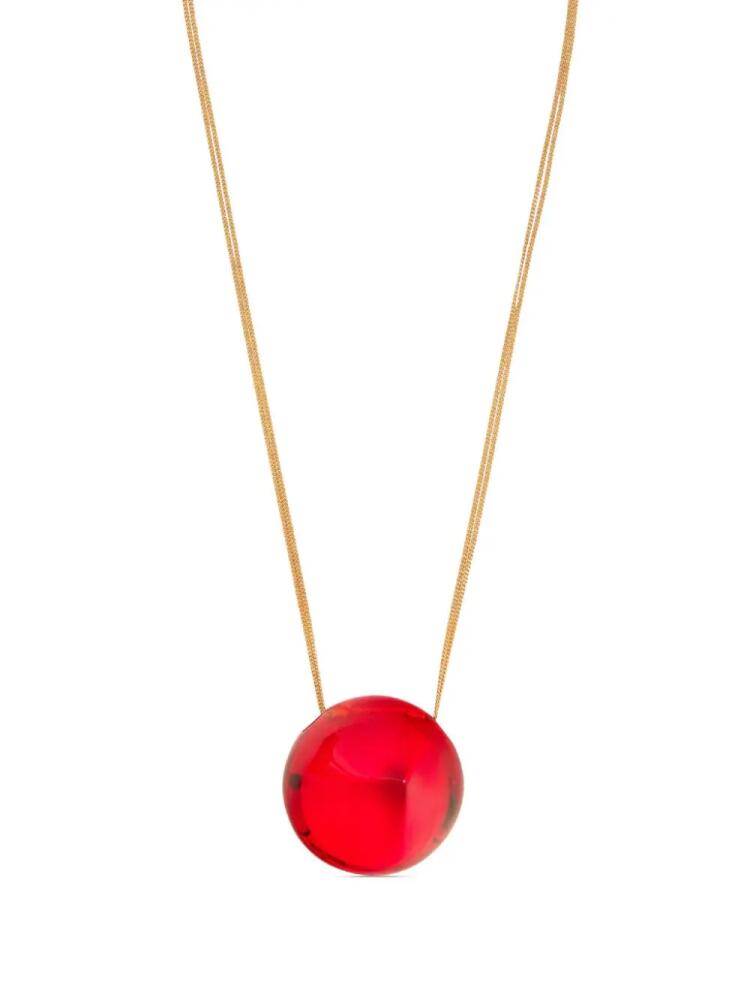 Ferragamo oversize-pendant necklace - Red Cover