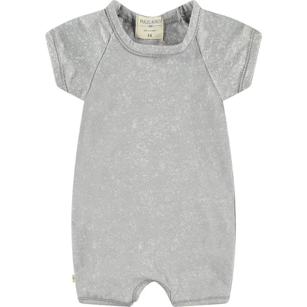 PAIGELAUREN French Terry Romper in Gray Cover