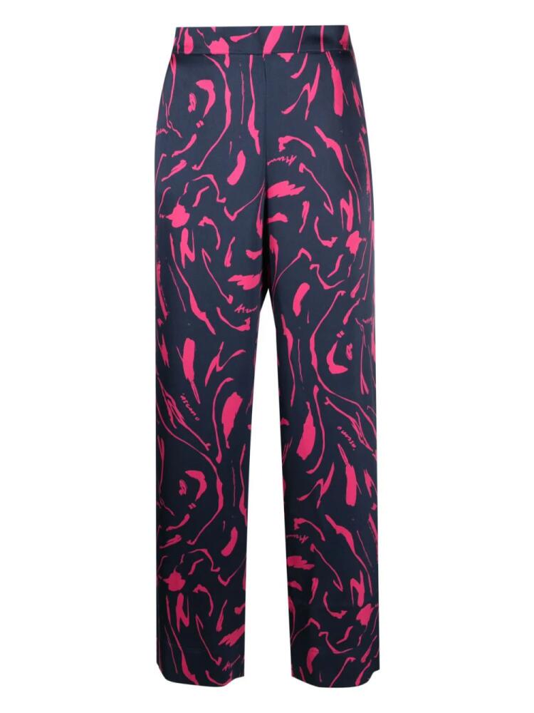 Asceno London silk pyjama trousers - Blue Cover