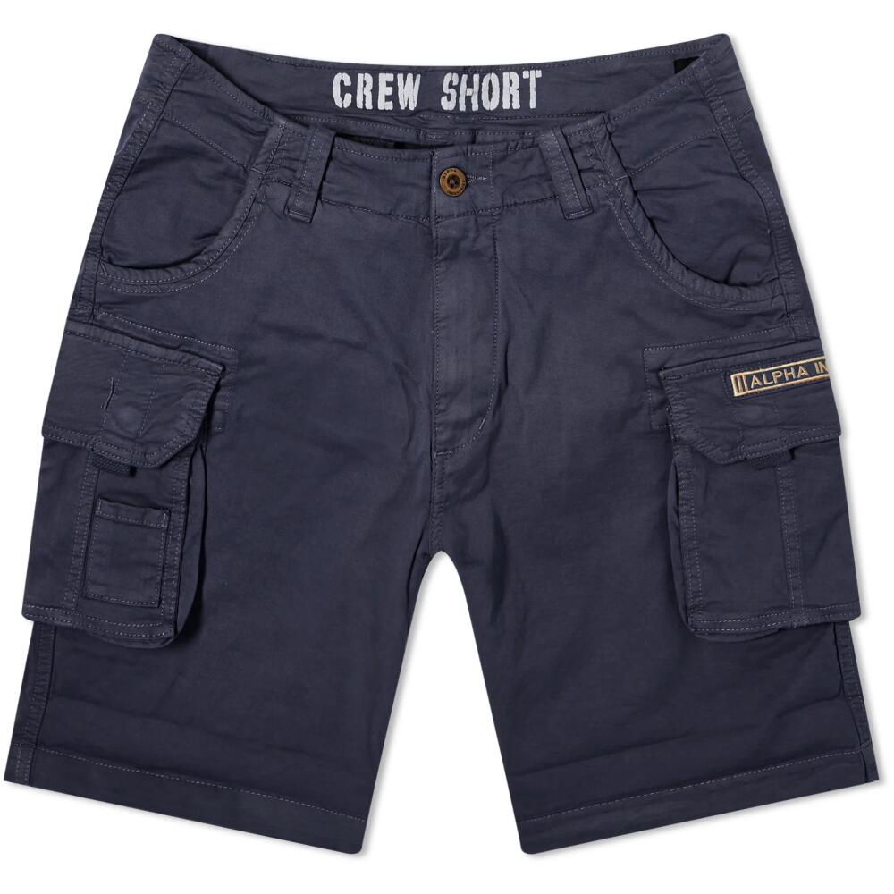 Alpha Industries Men's Crew Shorts in Rep Blue Cover