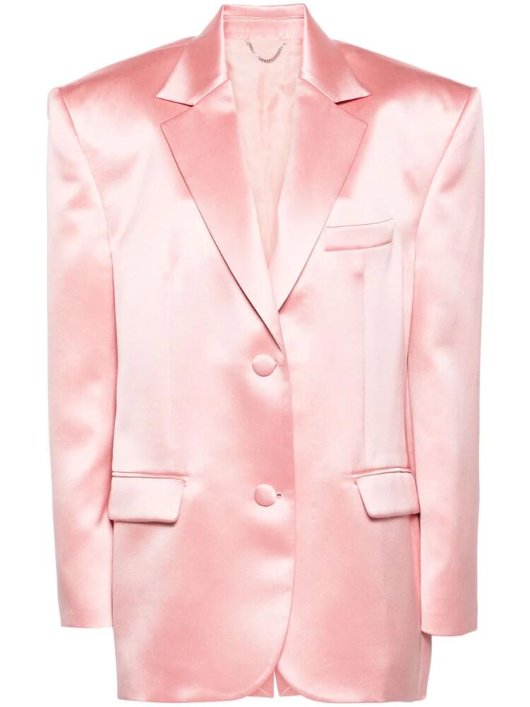 Magda Butrym single-breasted silk blazer - Pink Cover