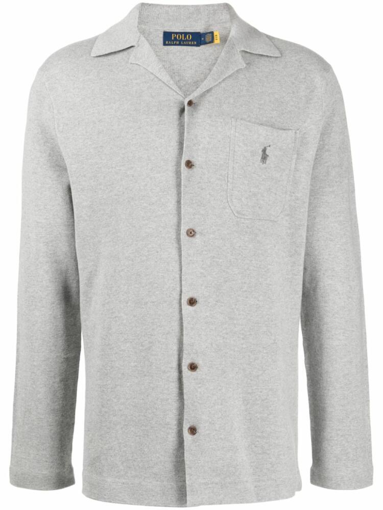 Polo Ralph Lauren Polo Pony-motif cotton cardigan - Grey Cover