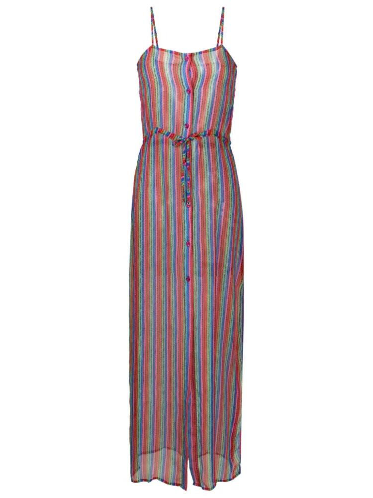 Amir Slama layered graphic-print maxi dress - Multicolour Cover