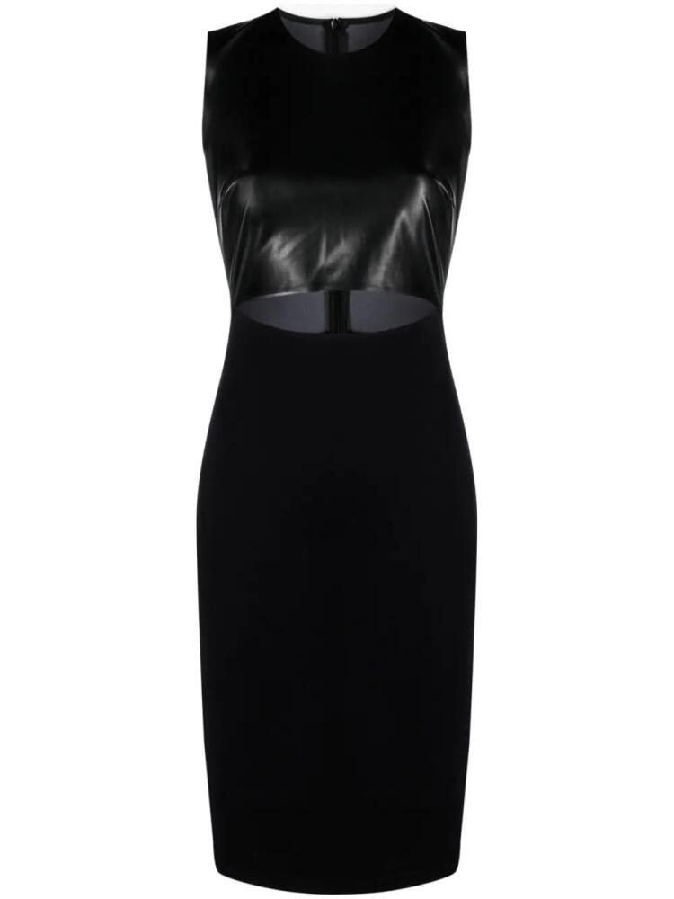 Wolford cut-out sleeveless pencil minidress - Black Cover