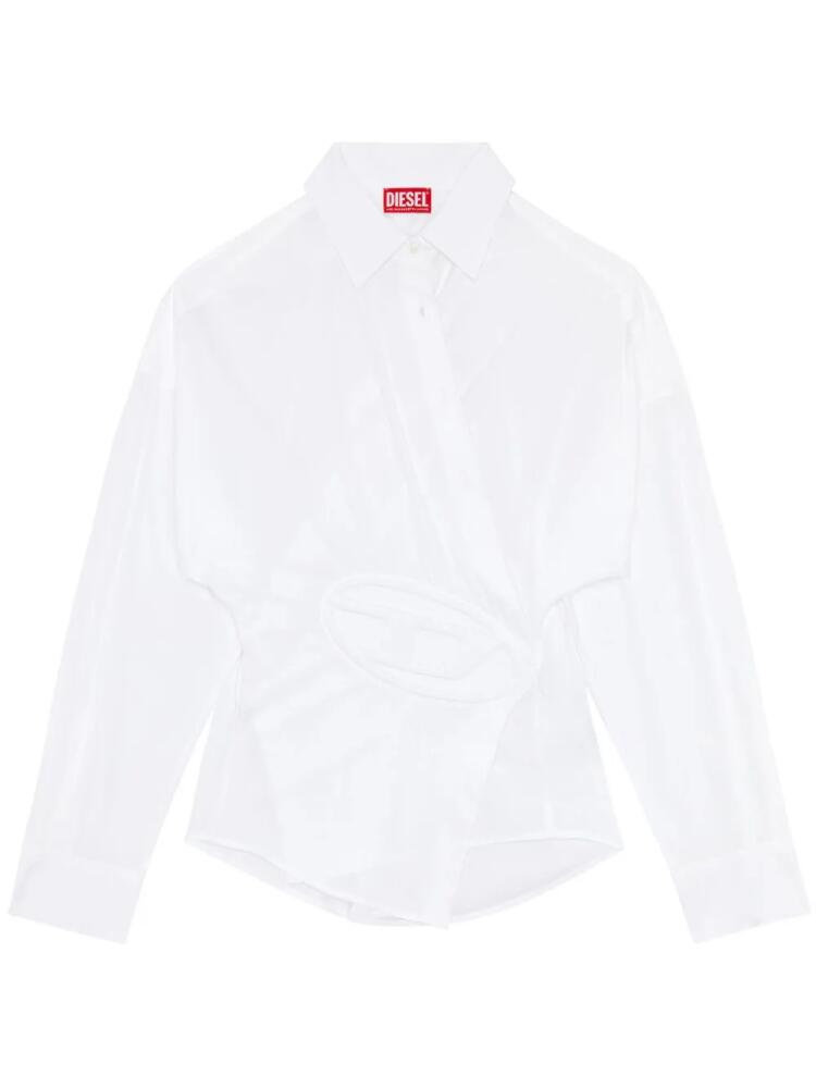 Diesel Oval D-appliqué shirt - White Cover