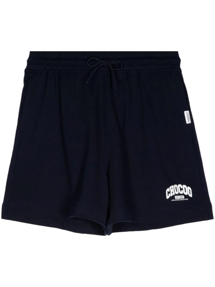 CHOCOOLATE logo-printed drawstring shorts - Blue Cover