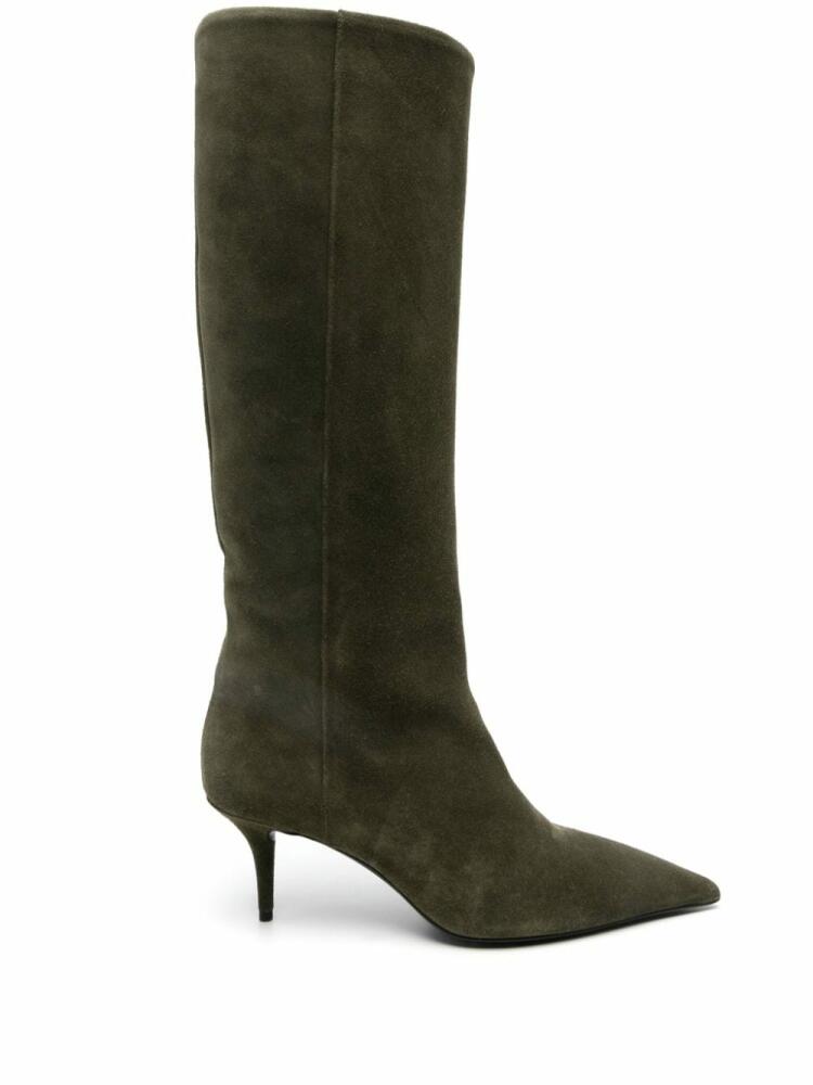 Fabiana Filippi 65mm suede boots - Green Cover