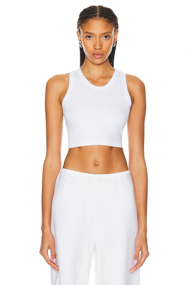 LESET Kelly Racerback Tank Top in White Cover