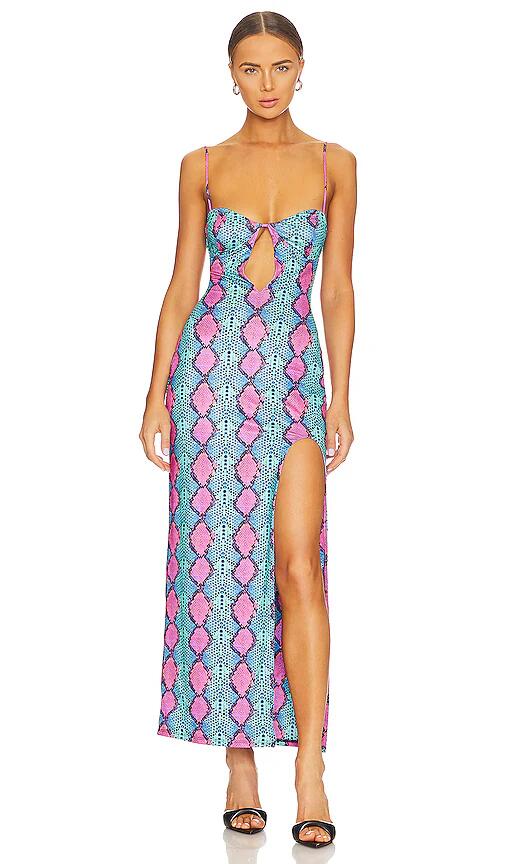 AFRM Bluma Maxi Dress in Blue Cover