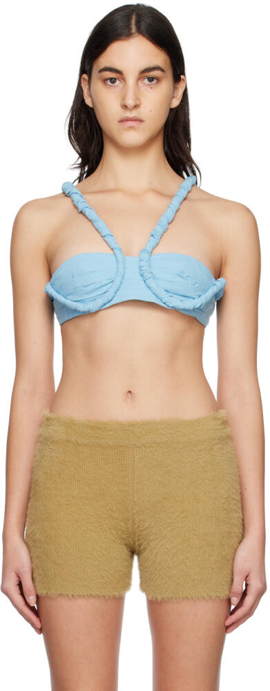 JACQUEMUS Blue 'Le Haut Meli' Bra Cover