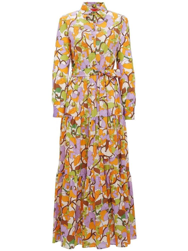 La DoubleJ Bellini floral-print cotton maxi dress - White Cover