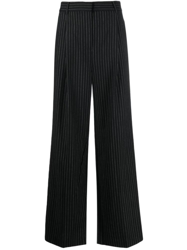 Michael Michael Kors pinstripe-pattern palazzo pants - Black Cover