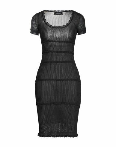 Dsquared2 Woman Midi dress Black Viscose, Polyamide Cover