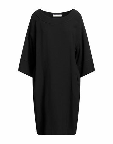 Liviana Conti Woman Midi dress Black Virgin Wool, Viscose Cover