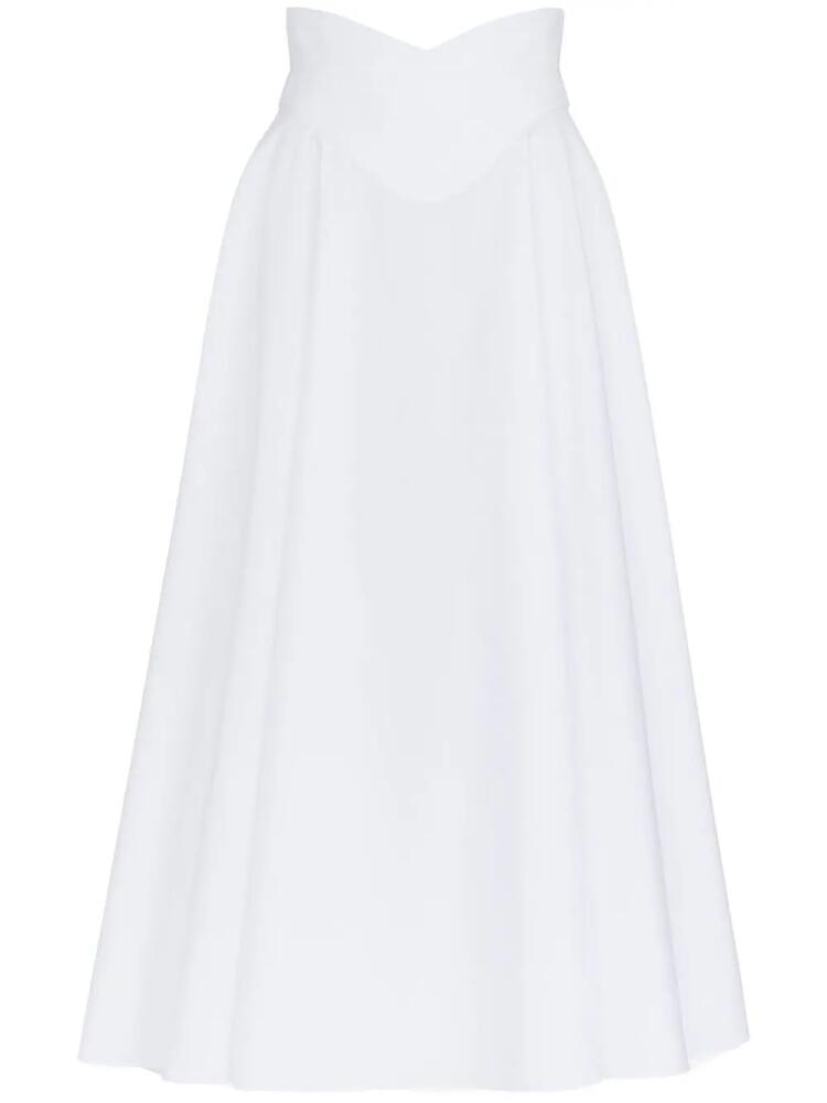 Alexander McQueen corset midi skirt - White Cover