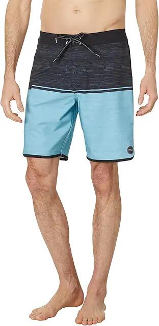 O'Neill Hyperfreak Tech Trvlr Nomad Scallop 19 Boardshorts (Blue Fade) Men's Swimwear Cover