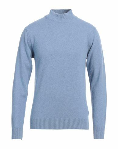 Daniele Fiesoli Man Turtleneck Azure Wool, Cashmere Cover