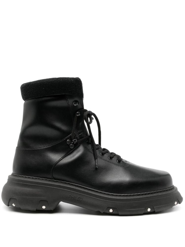 PHILEO Atlas lace-up ankle boots - Black Cover