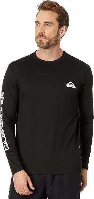 Quiksilver Omni Session Long Sleeve Surf Tee (Black 1) Men's Swimwear Cover