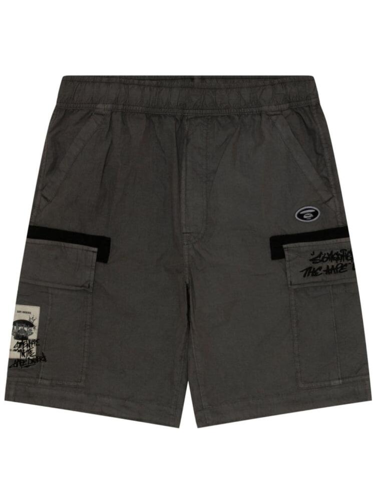 AAPE BY *A BATHING APE® logo-appliqué cargo shorts - Black Cover